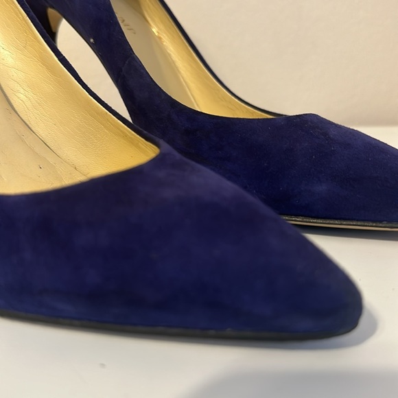 IVANKA TRUMP WOMEN'S BLUE SUEDE POINT TOE STILETTO PUMPS SIZE 11 - Picture 4 of 9